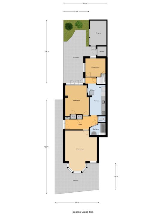 Rotterdamseweg 15, Delft plattegrond-2
