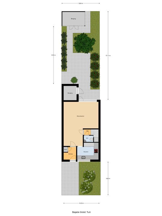 Karibastraat 41, Delft plattegrond-2