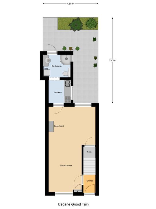 Westerstraat 122, Delft plattegrond-2