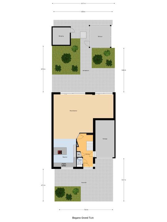 Wethouder Sonneveldhof 35, Delfgauw plattegrond-2