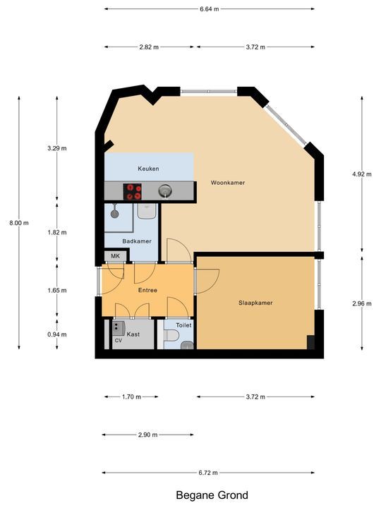 Simonsstraat 103 A, Delft plattegrond-0