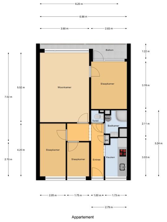 Hendrik Tollensstraat 314, Delft plattegrond-0