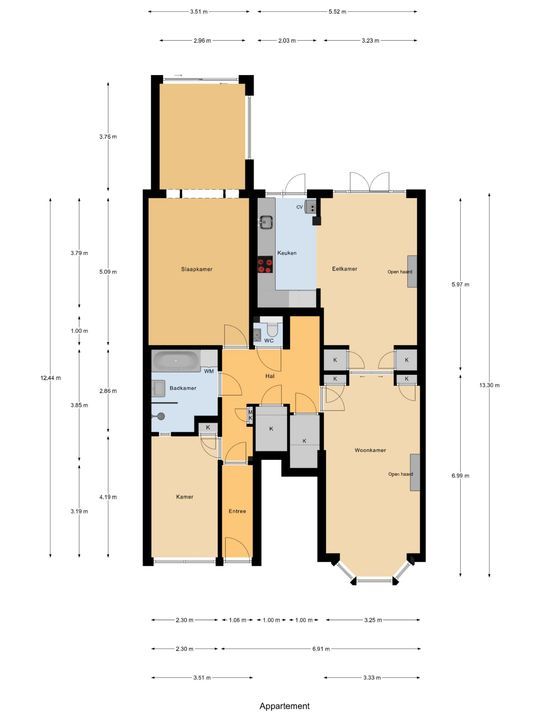 Spoorsingel 42 A, Delft plattegrond-0