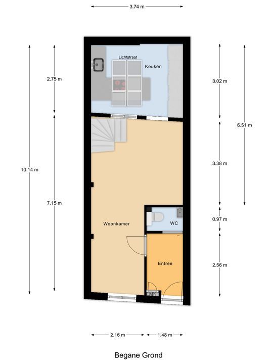 Yperstraat 176, Delft plattegrond-0