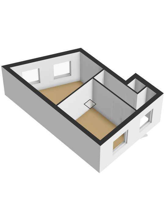 Achterom 34, Delft plattegrond-3