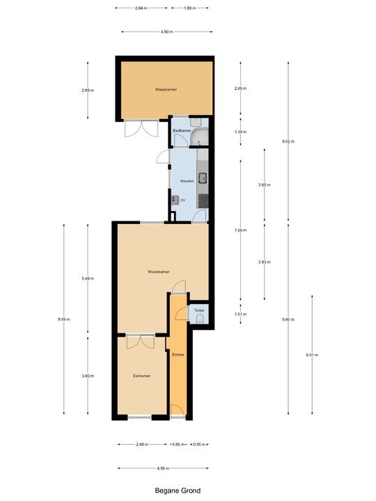 Hugo de Grootstraat 47, Delft plattegrond-0