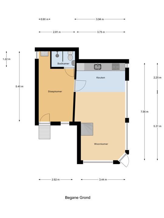 Verwersdijk 103, Delft plattegrond-0