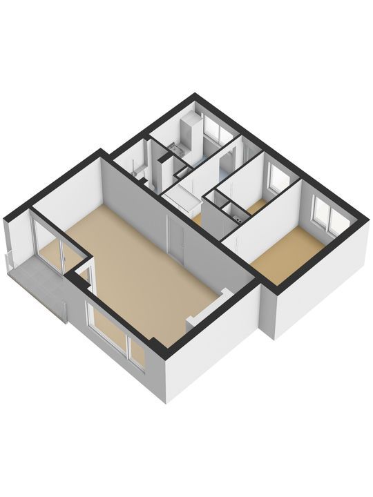 Willem van Aelststraat 17 III, Delft plattegrond-1