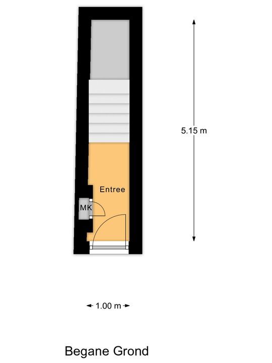 Choorstraat 33 A, Delft plattegrond-0