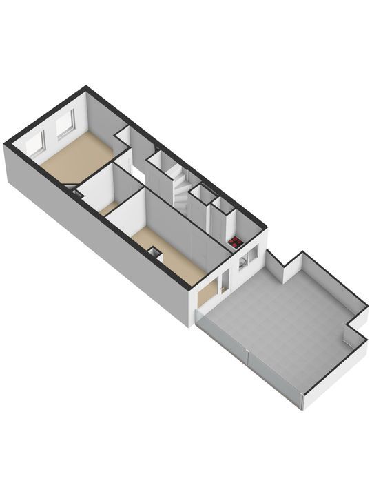 Choorstraat 33 A, Delft plattegrond-3