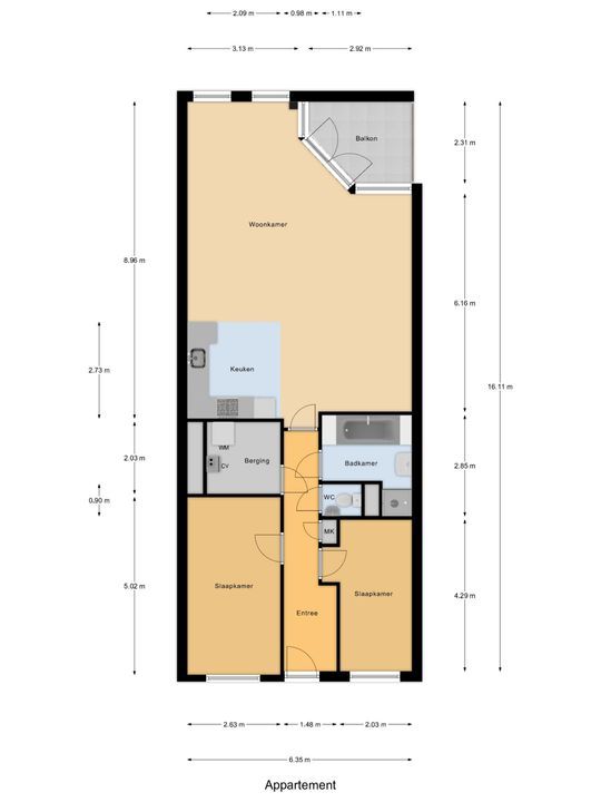Westvest 14, Delft plattegrond-0