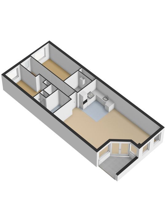 Westvest 14, Delft plattegrond-1