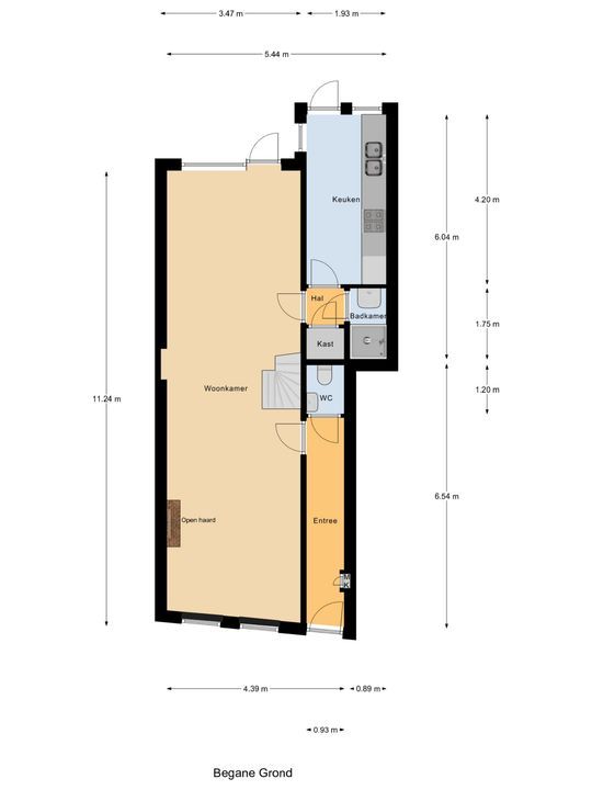 Nieuwe Langendijk 30, Delft plattegrond-0