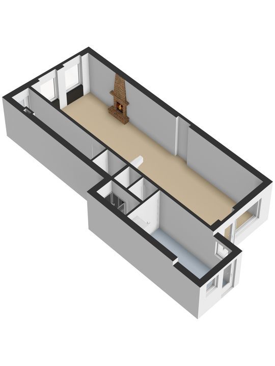 Nieuwe Langendijk 30, Delft plattegrond-1