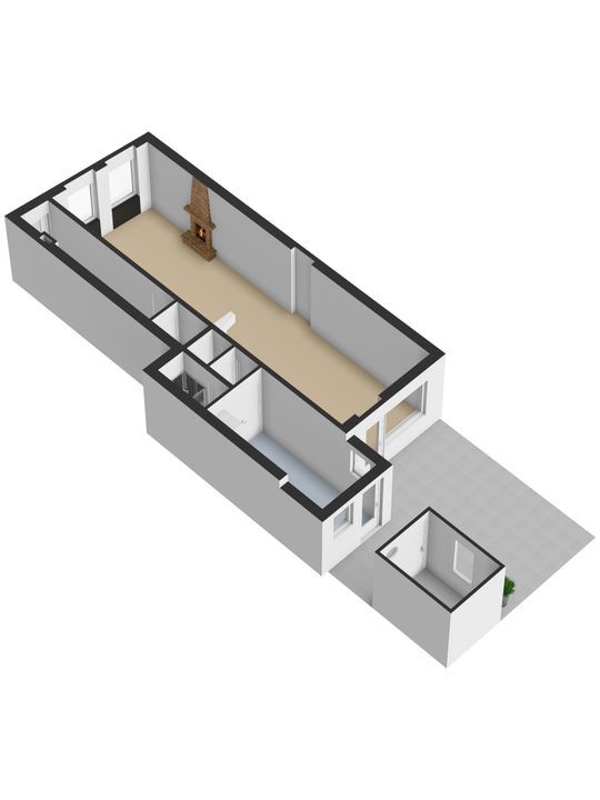 Nieuwe Langendijk 30, Delft plattegrond-3