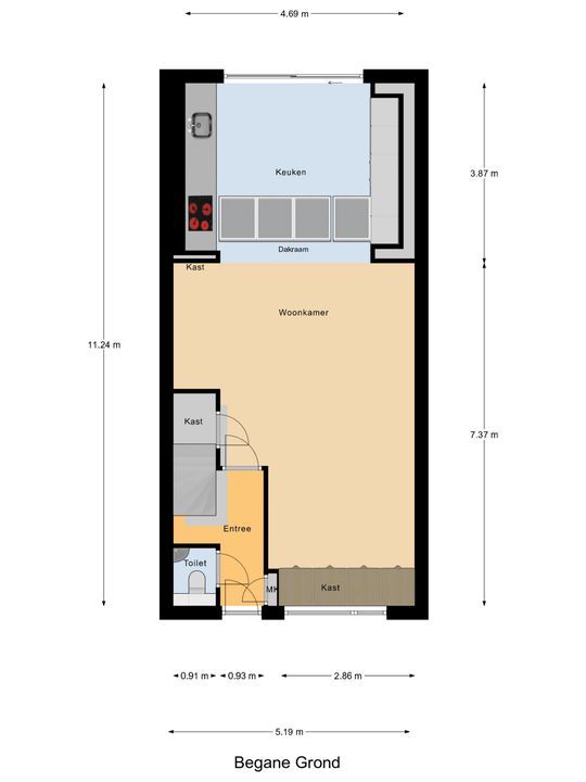 Herenpad 44, Delft plattegrond-2