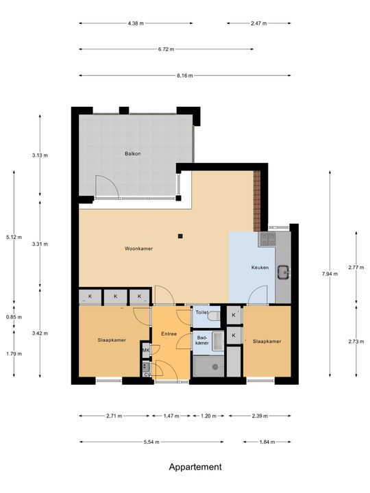 Vestpoort 35, Delft plattegrond-0
