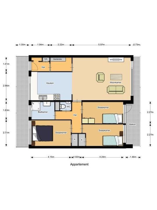 Arthur van Schendelplein 38, Delft plattegrond-0
