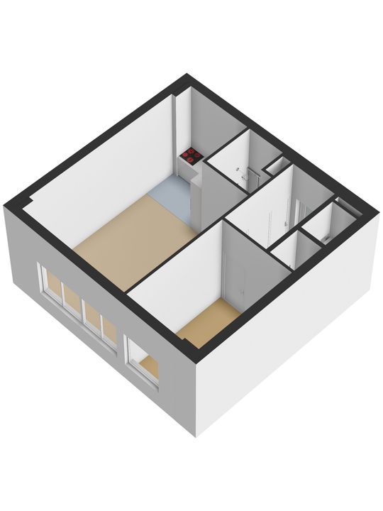 Simonsstraat 103 B, Delft plattegrond-1