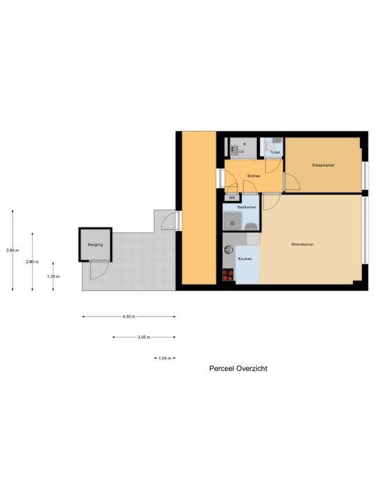 Simonsstraat 103 B, Delft plattegrond-2