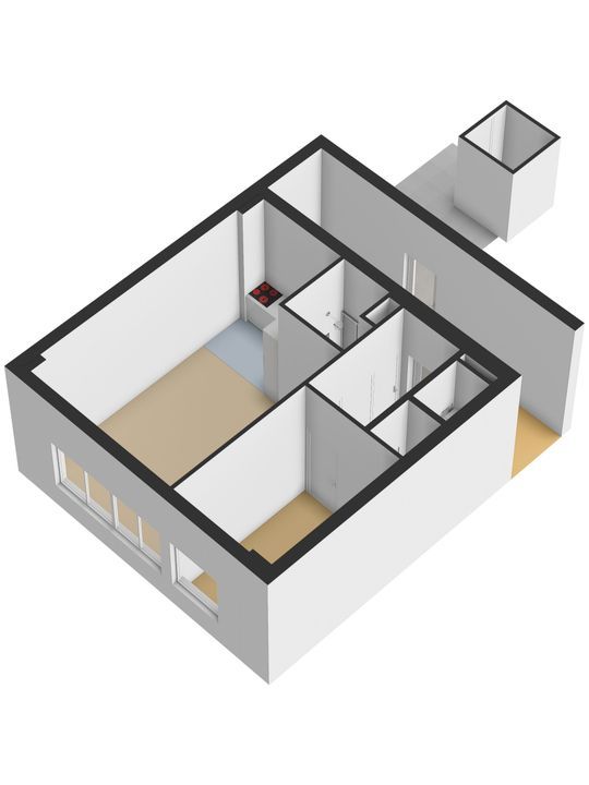 Simonsstraat 103 B, Delft plattegrond-3