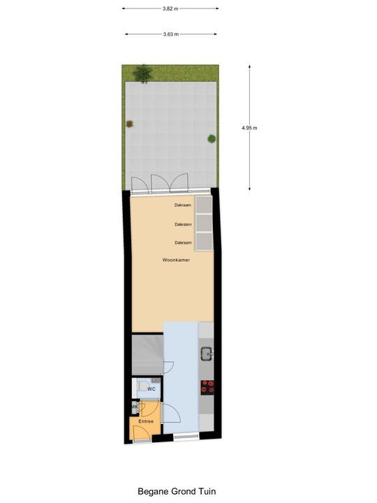 Westerstraat 65, Delft plattegrond-2
