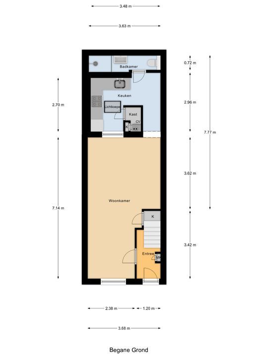 Anna Beijerstraat 4, Delft plattegrond-0