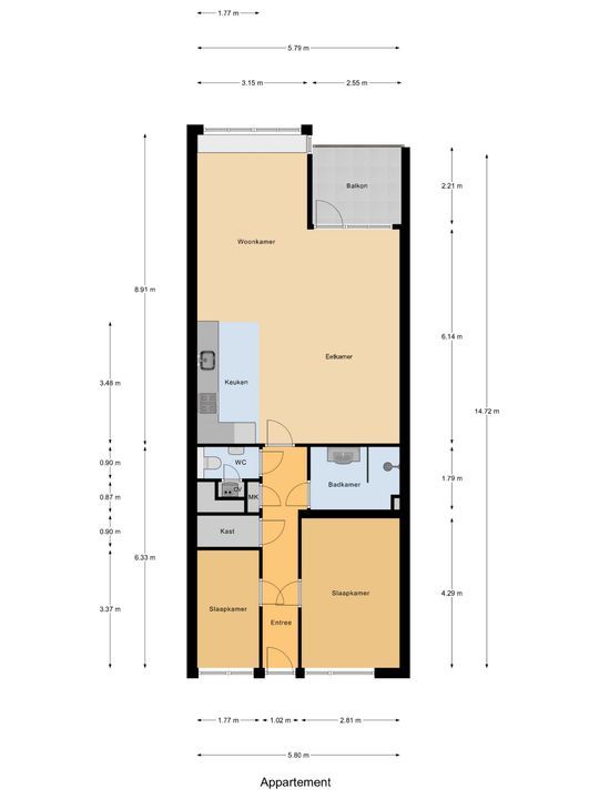 Westvest 277, Delft plattegrond-0
