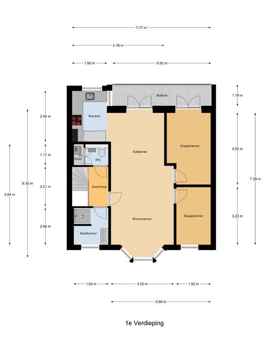 Kloosterkade 216, Delft plattegrond-2