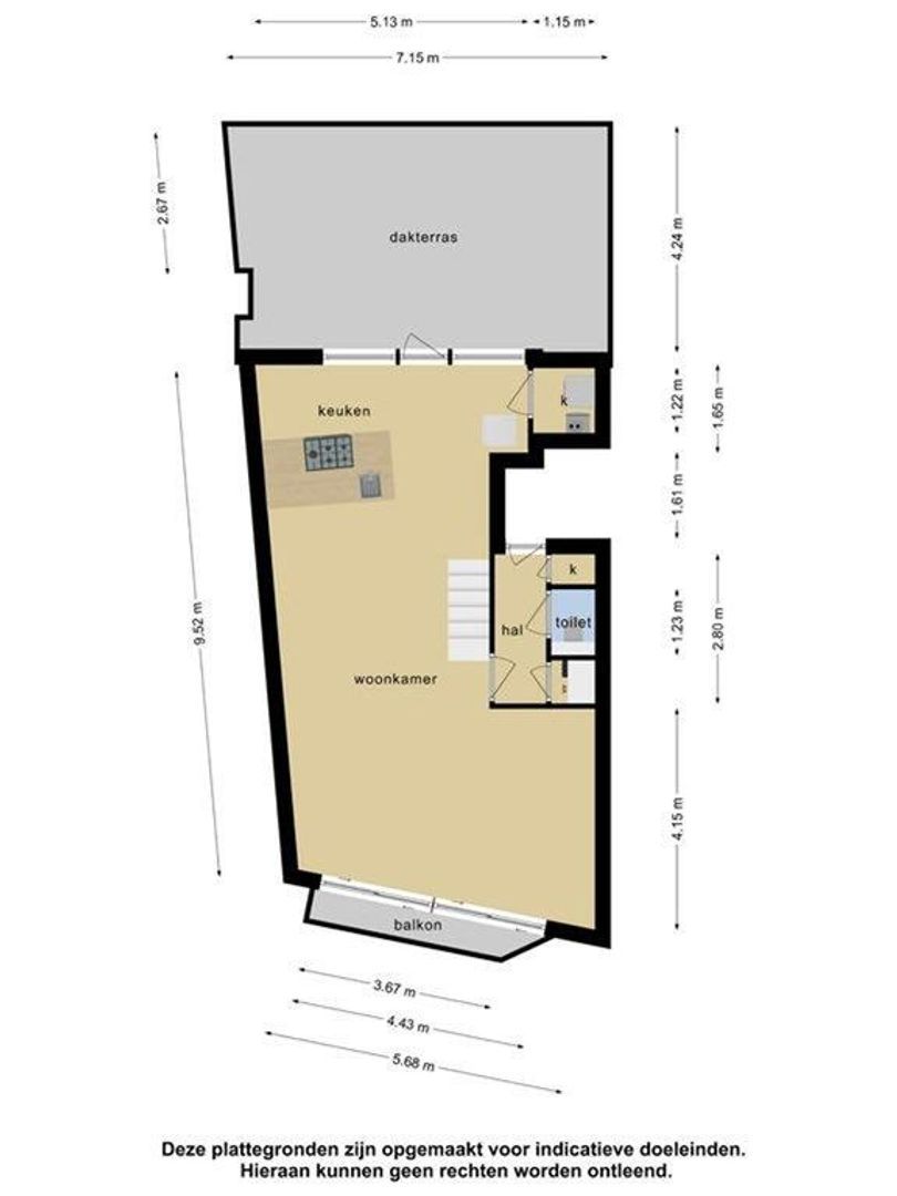 Wycker Brugstraat 5 D, Maastricht plattegrond-0