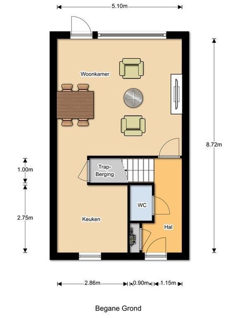 Velijndonk 44, Maastricht plattegrond-0
