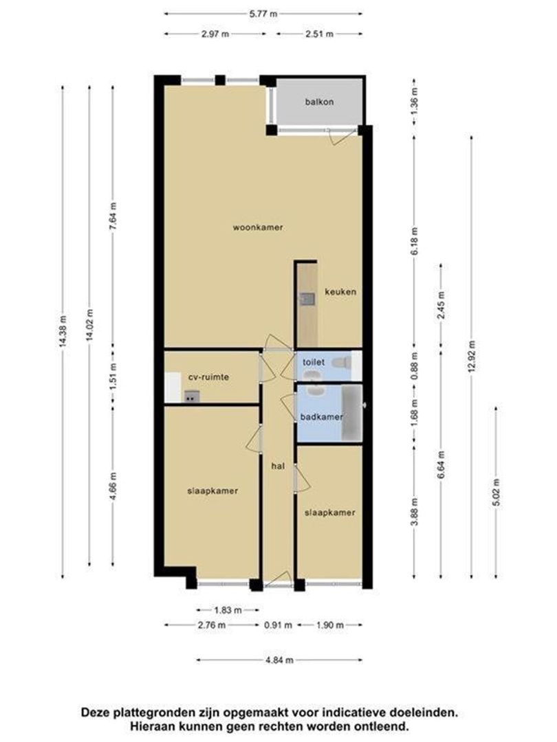 Volksplein 94 B, Maastricht plattegrond-0