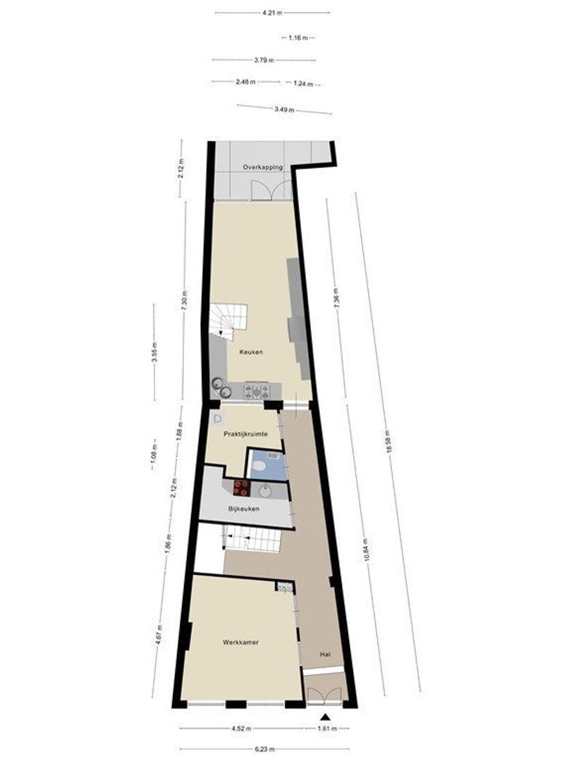 Sint Pieterstraat 40, Maastricht plattegrond-1