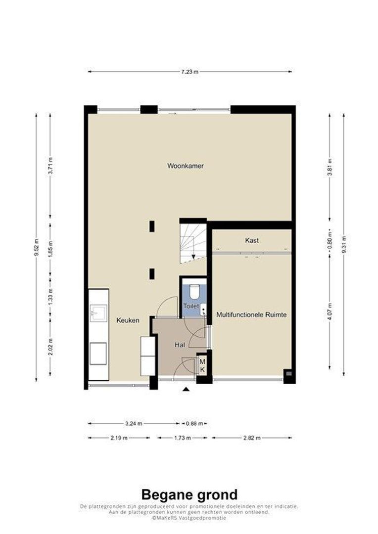 Vauwerhof 18, Meerssen plattegrond-1