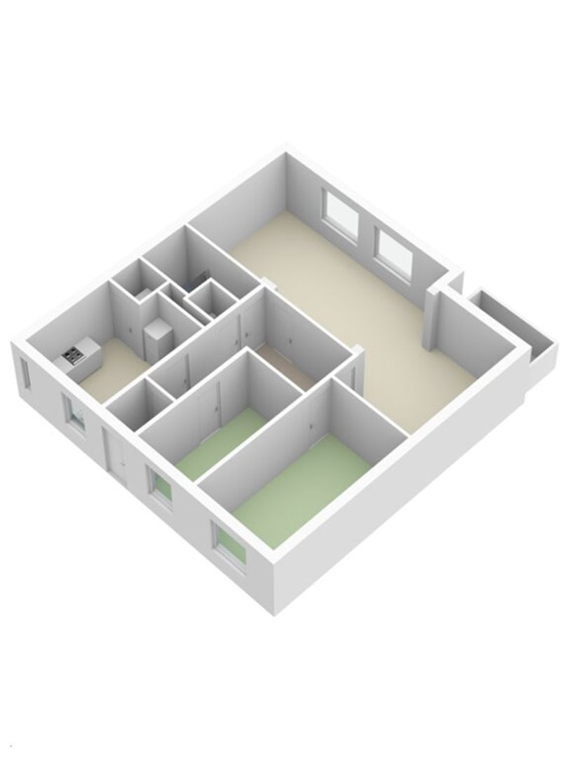 Sint Annalaan 66 C, Maastricht plattegrond-1