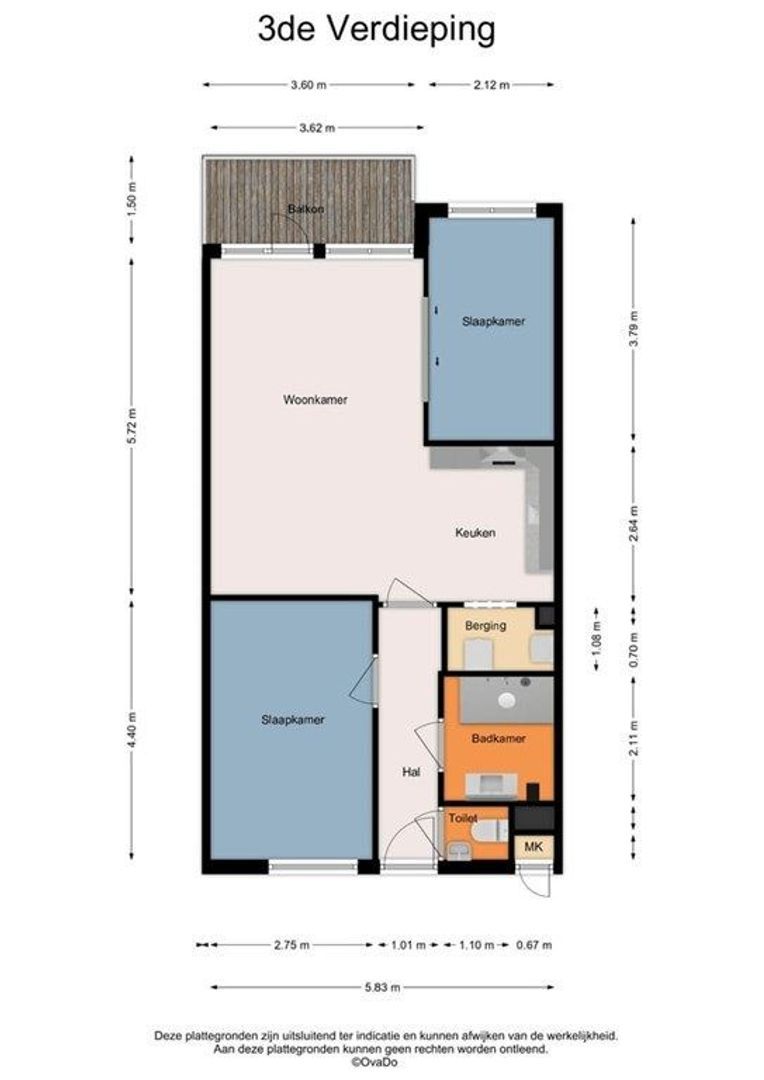 Erasmusdomein 18 D, Maastricht plattegrond-0