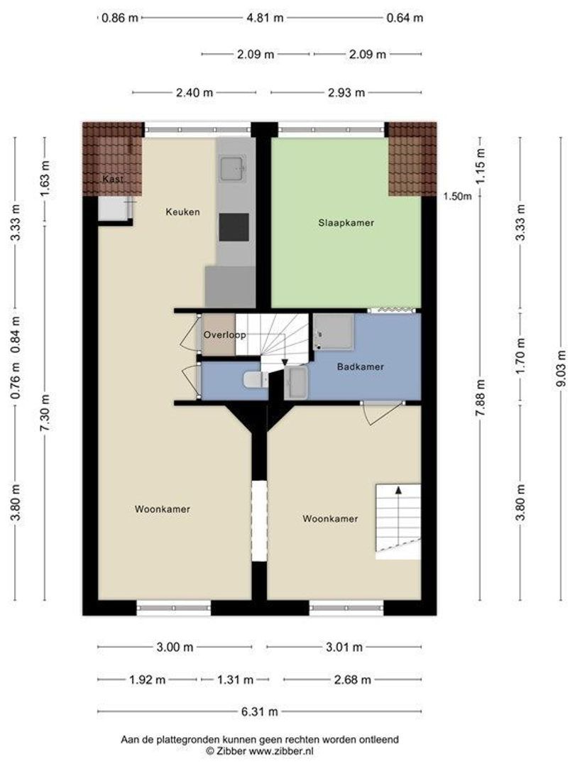 Frankenstraat 152 B, Maastricht plattegrond-3