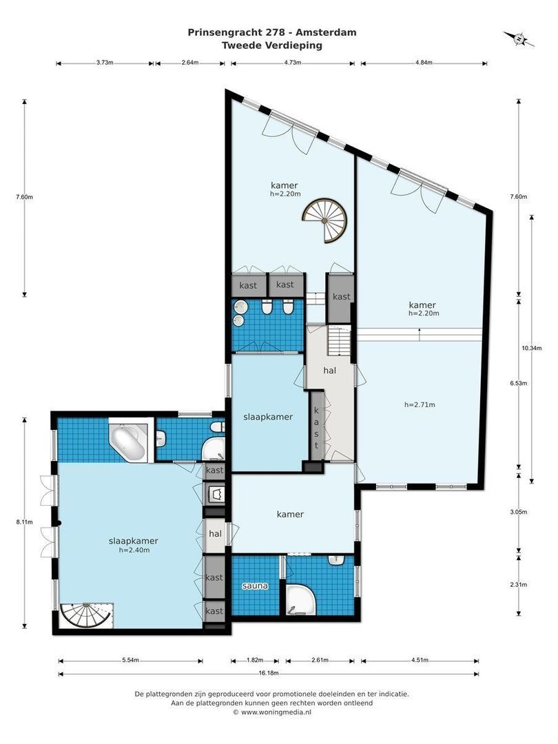 Prinsengracht 278 + 7PP, Amsterdam foto-23