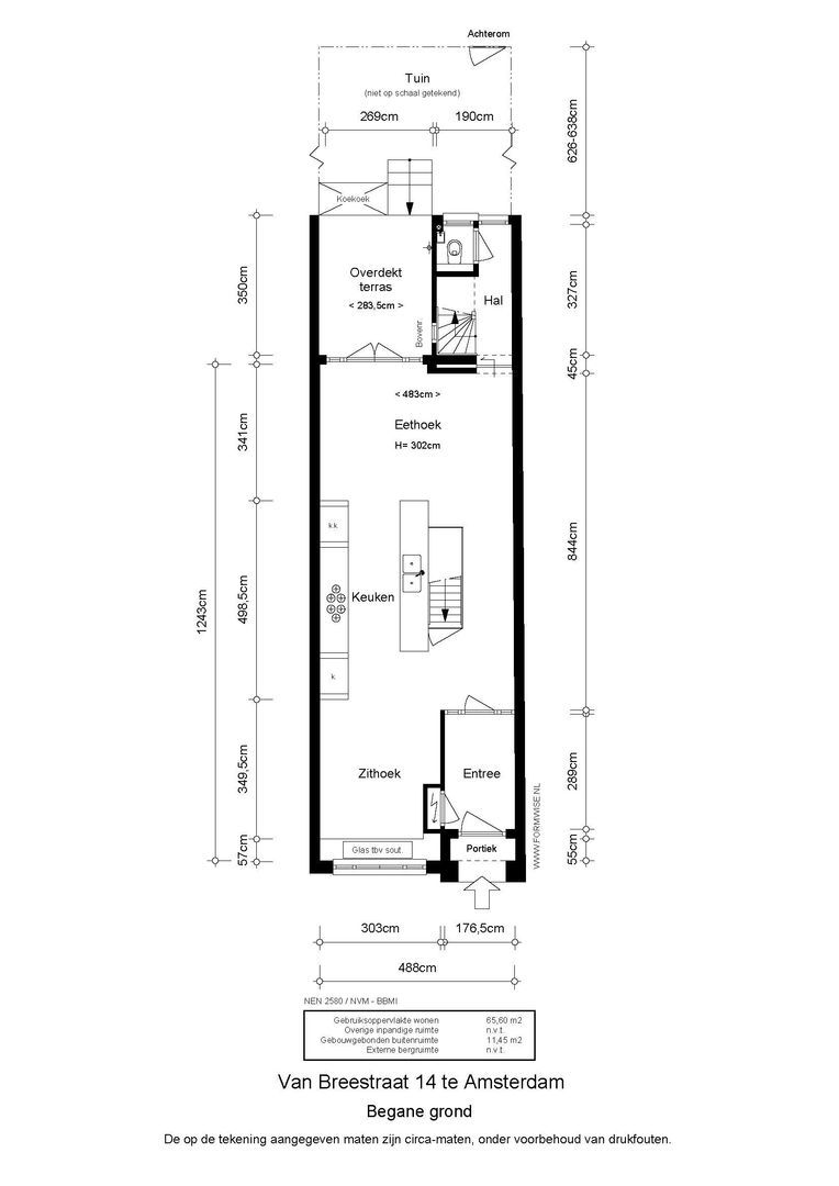 Van Breestraat 14, Amsterdam plattegrond-1