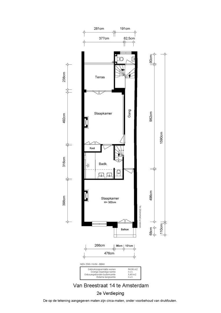 Van Breestraat 14, Amsterdam plattegrond-3