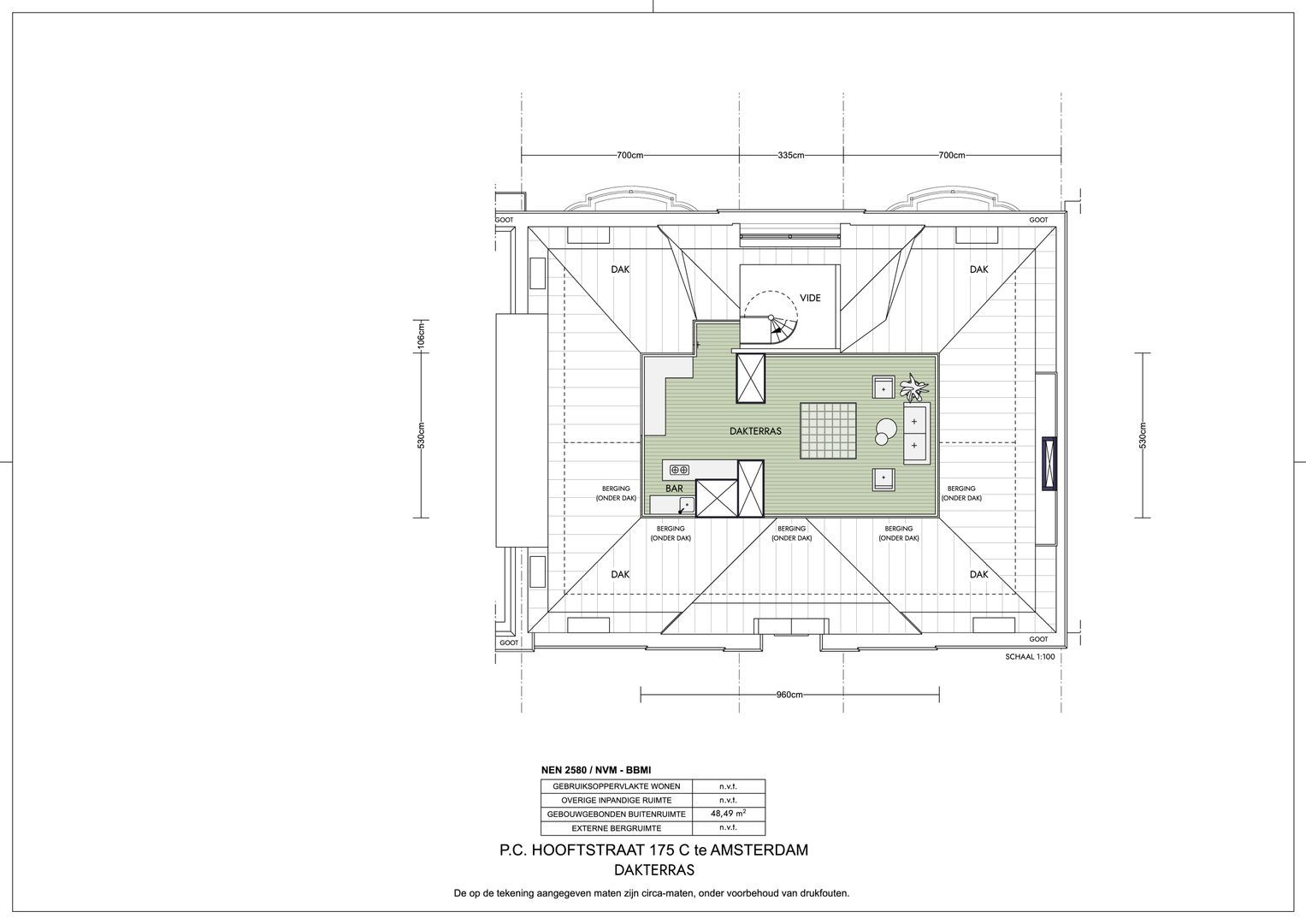 Pieter Cornelisz. Hooftstraat 175 C, Amsterdam plattegrond-3
