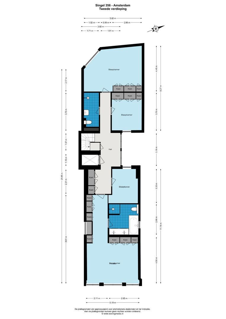 Singel 356 A, Amsterdam plattegrond-2