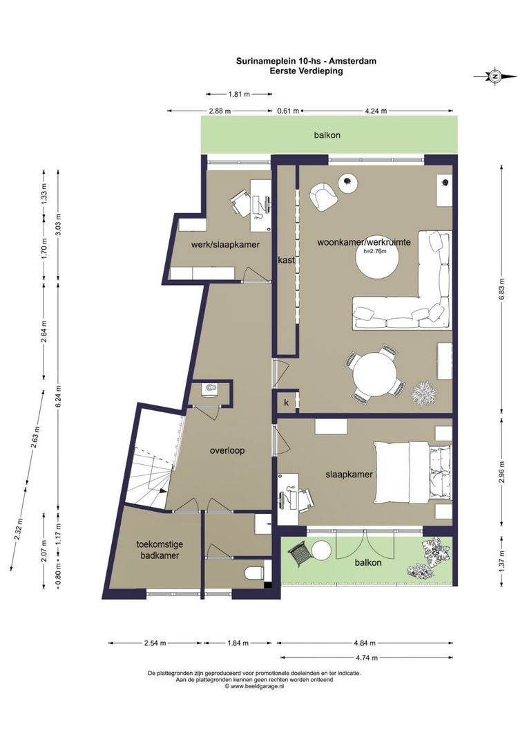 Surinameplein 10 H, Amsterdam foto-35