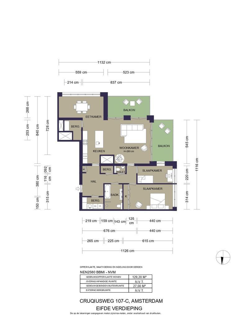 Cruquiusweg 107 C, Amsterdam plattegrond-0