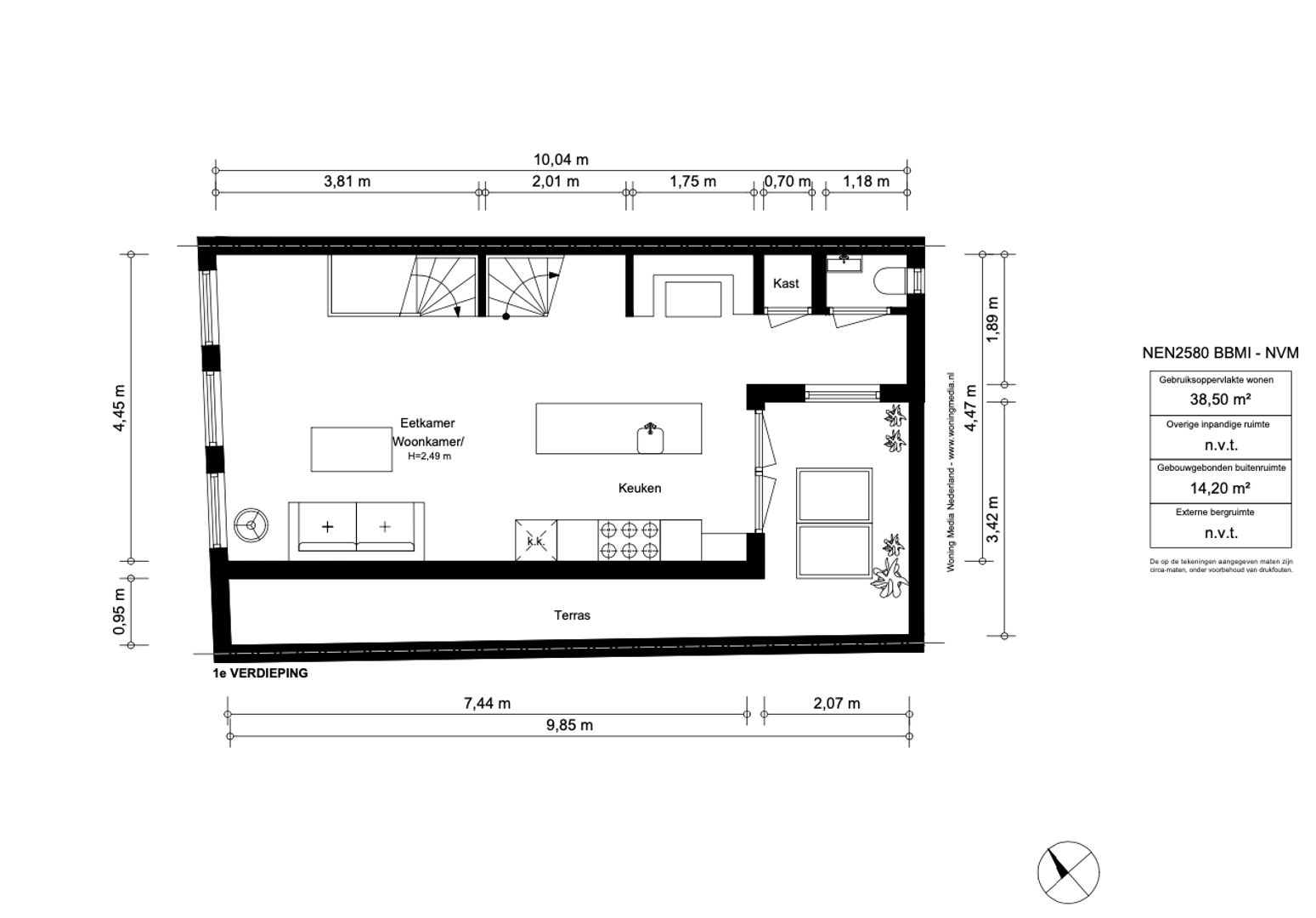 Langestraat 26 1, Amsterdam plattegrond-4