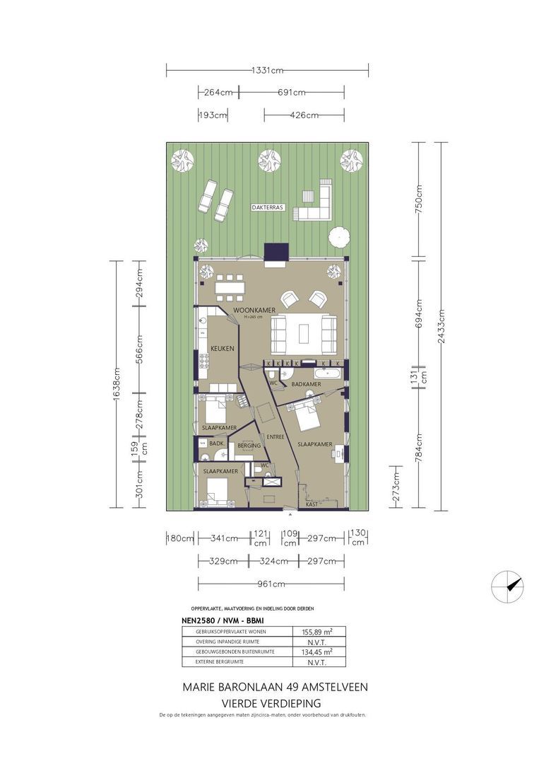 Marie Baronlaan 49, Amstelveen plattegrond-0