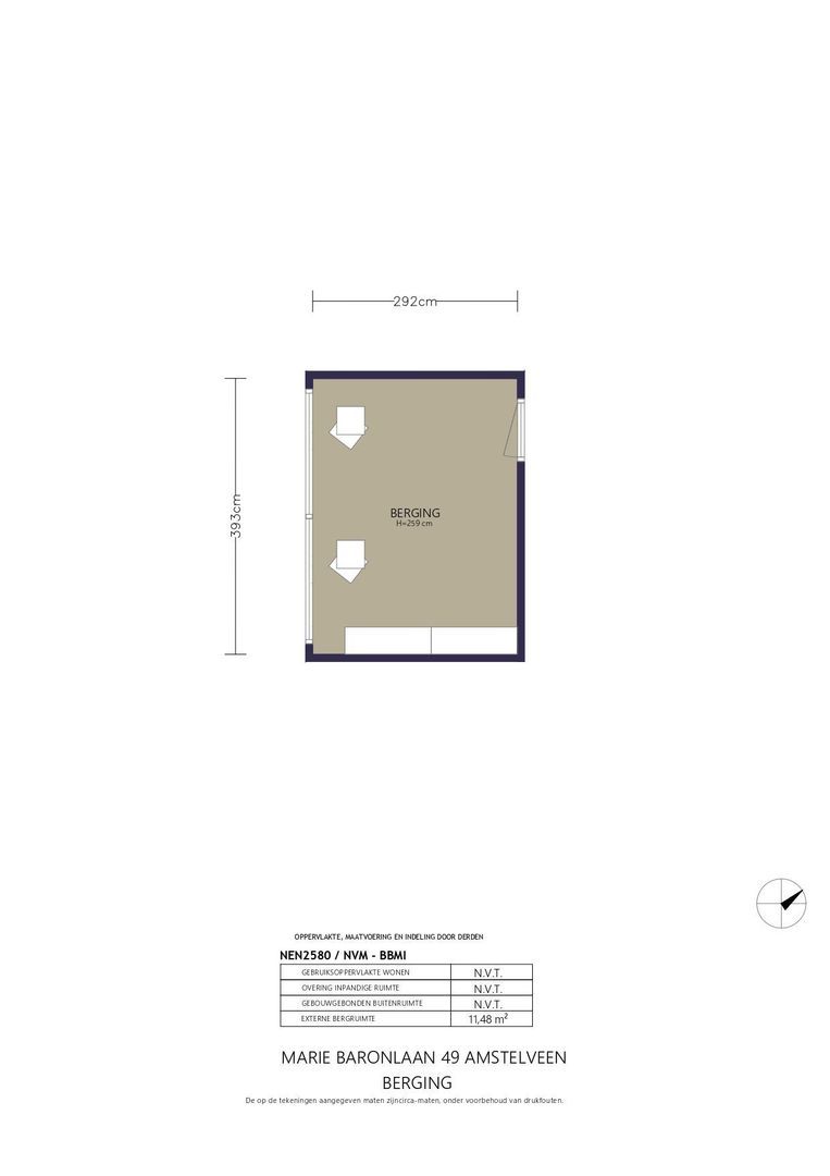 Marie Baronlaan 49, Amstelveen plattegrond-1