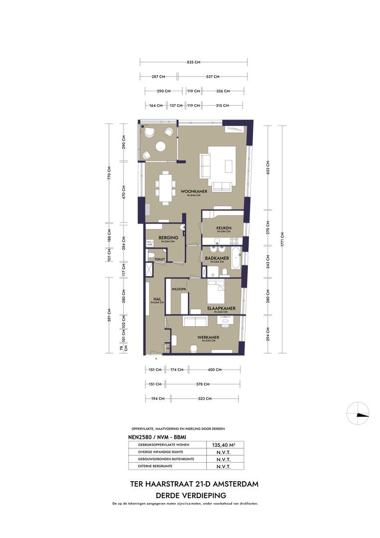 Ter Haarstraat 21 D, Amsterdam plattegrond-0