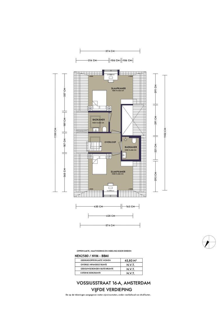 Vossiusstraat 16 A, Amsterdam plattegrond-6
