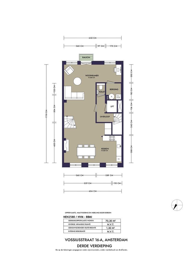 Vossiusstraat 16 A, Amsterdam plattegrond-5